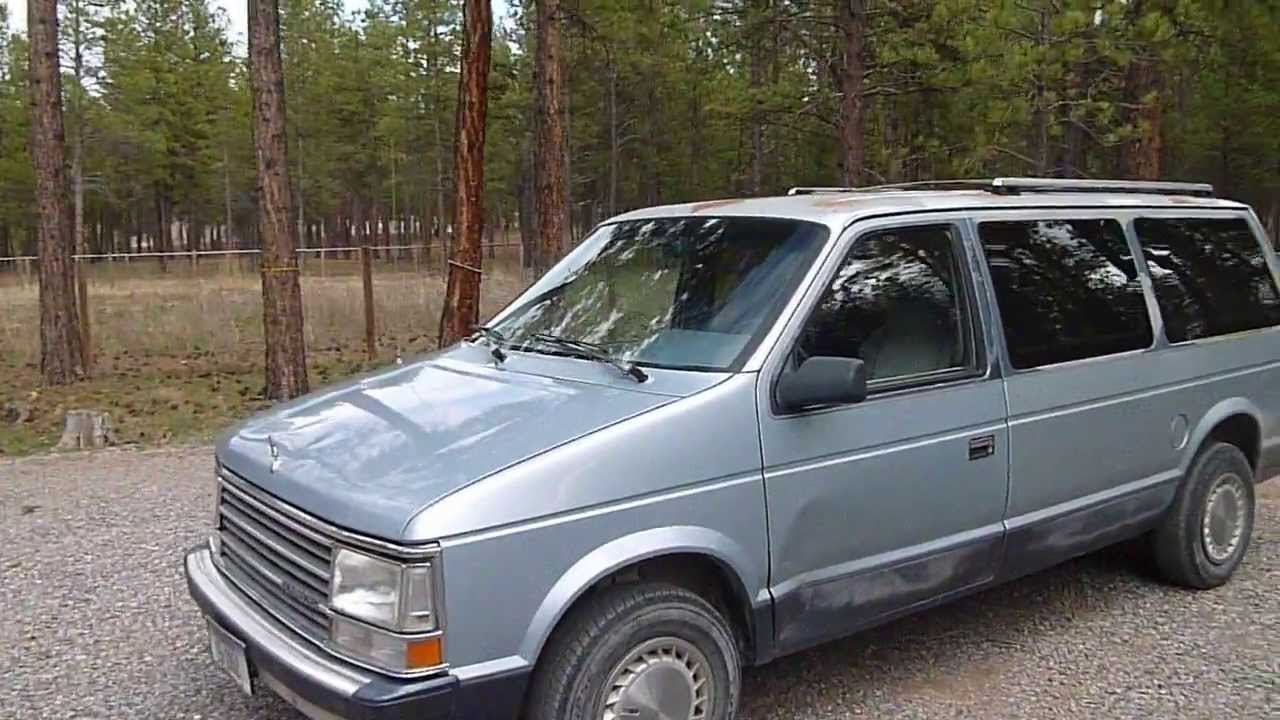 1989 Plymouth Grand Voyager SE review and start up