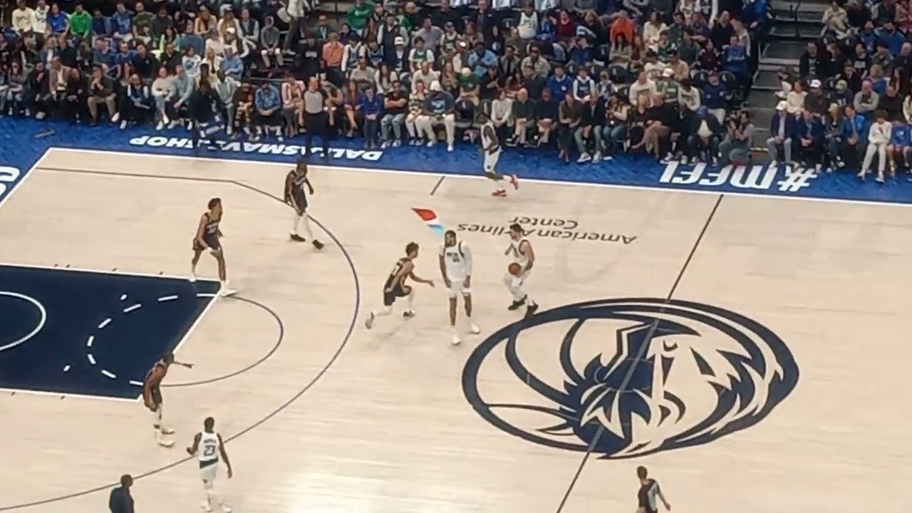 Luka Doncic with a deep 3 point shot vs pelicans 1-7-23
