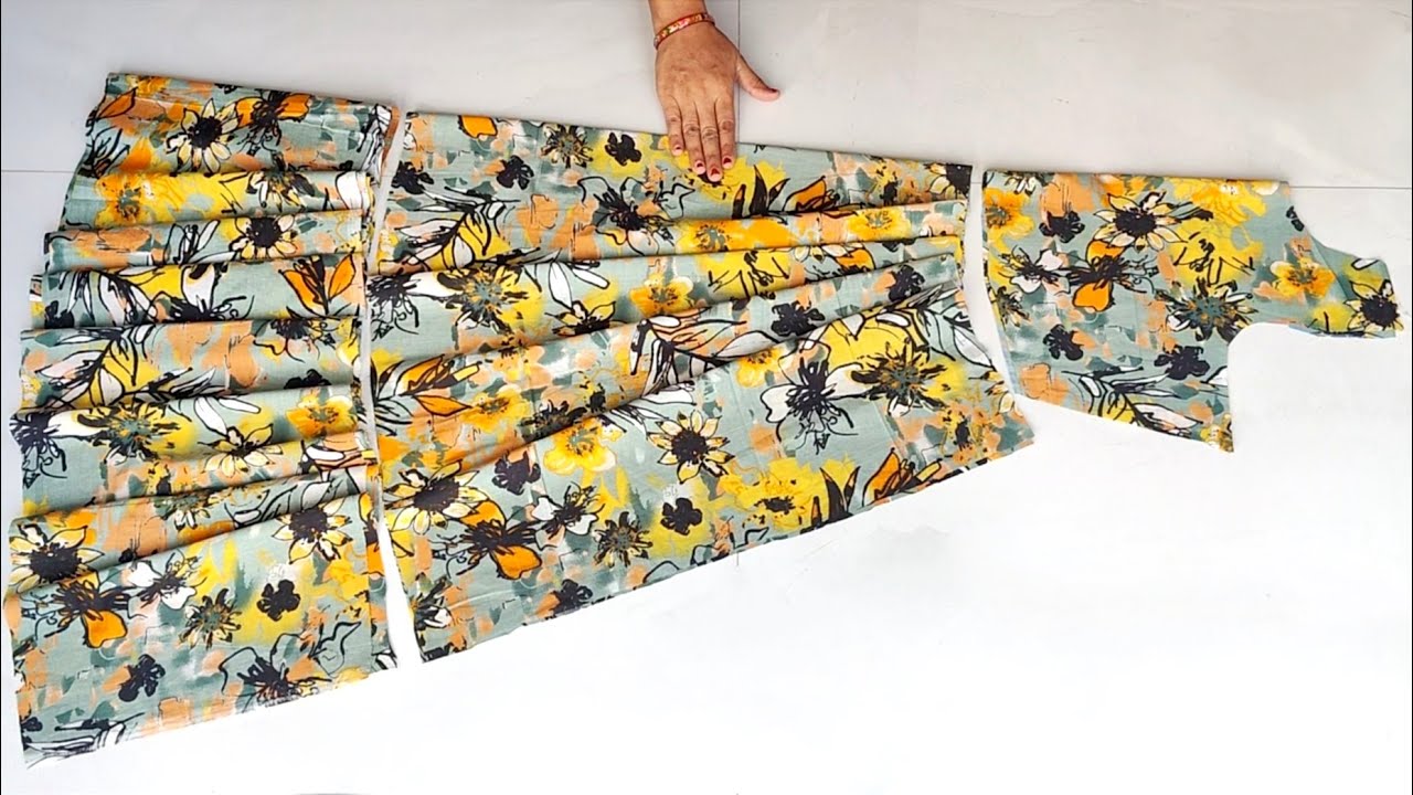 Frock Dress Cutting and stitching | Trendy Dress Cutting and stitching| Kurti cutting and stitching