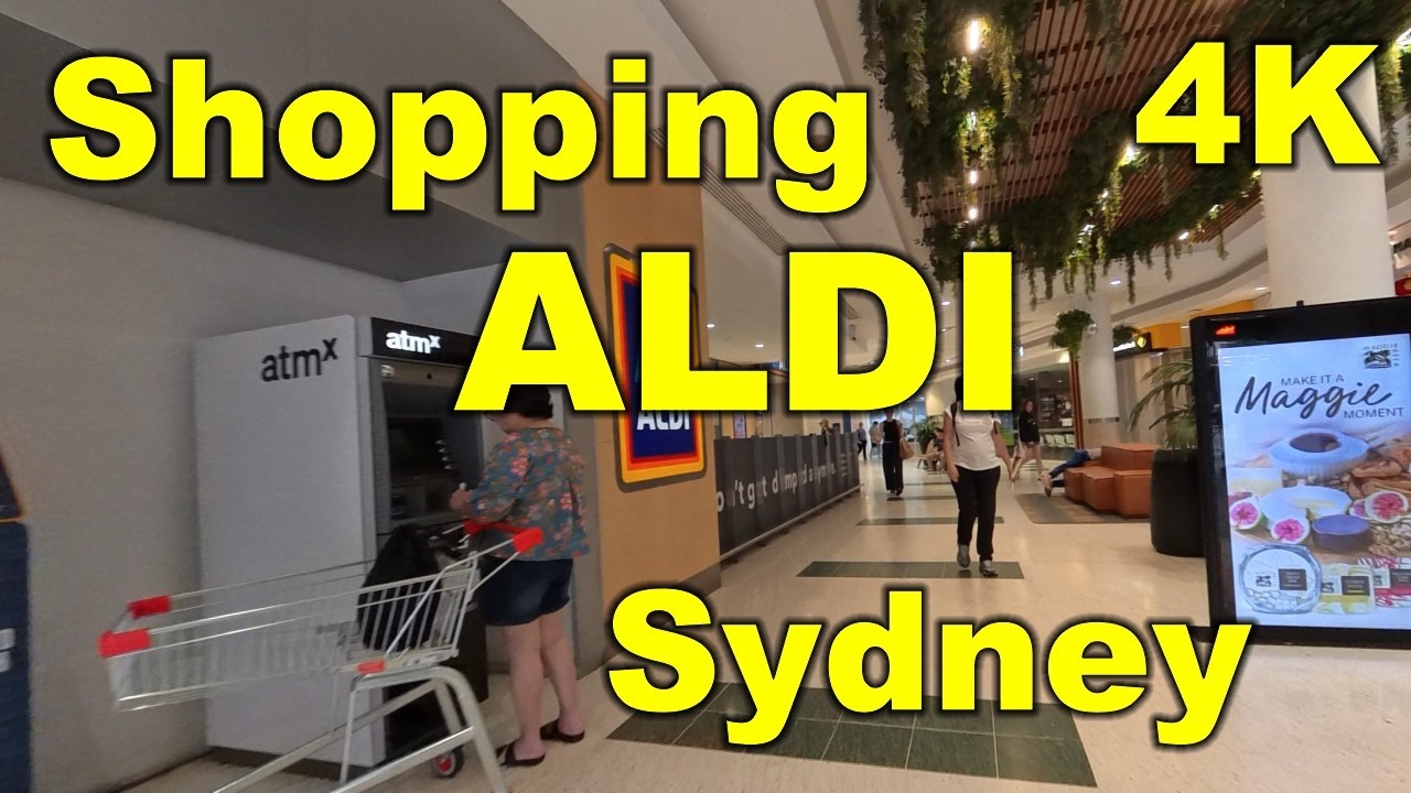Shopping Aldi, Sydney, Australia - 4K
