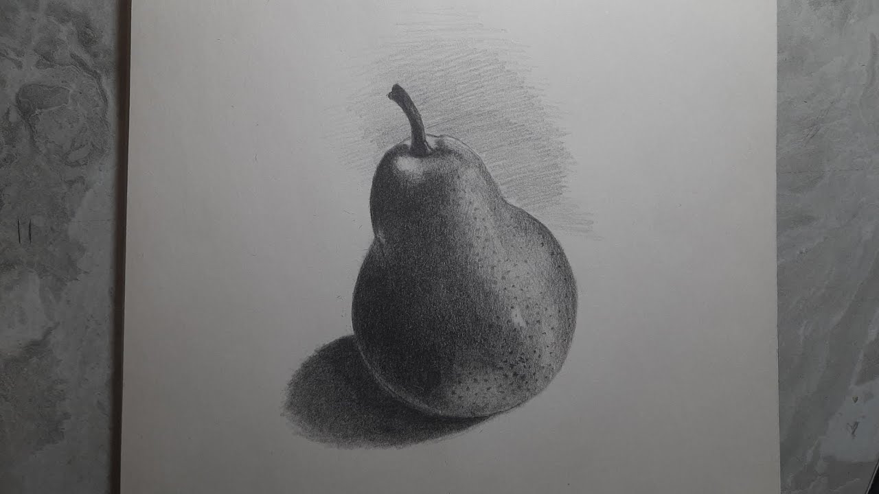 رسم فاكهة خطوة بخطوة اساسيات الرسم /تعليم التظليل