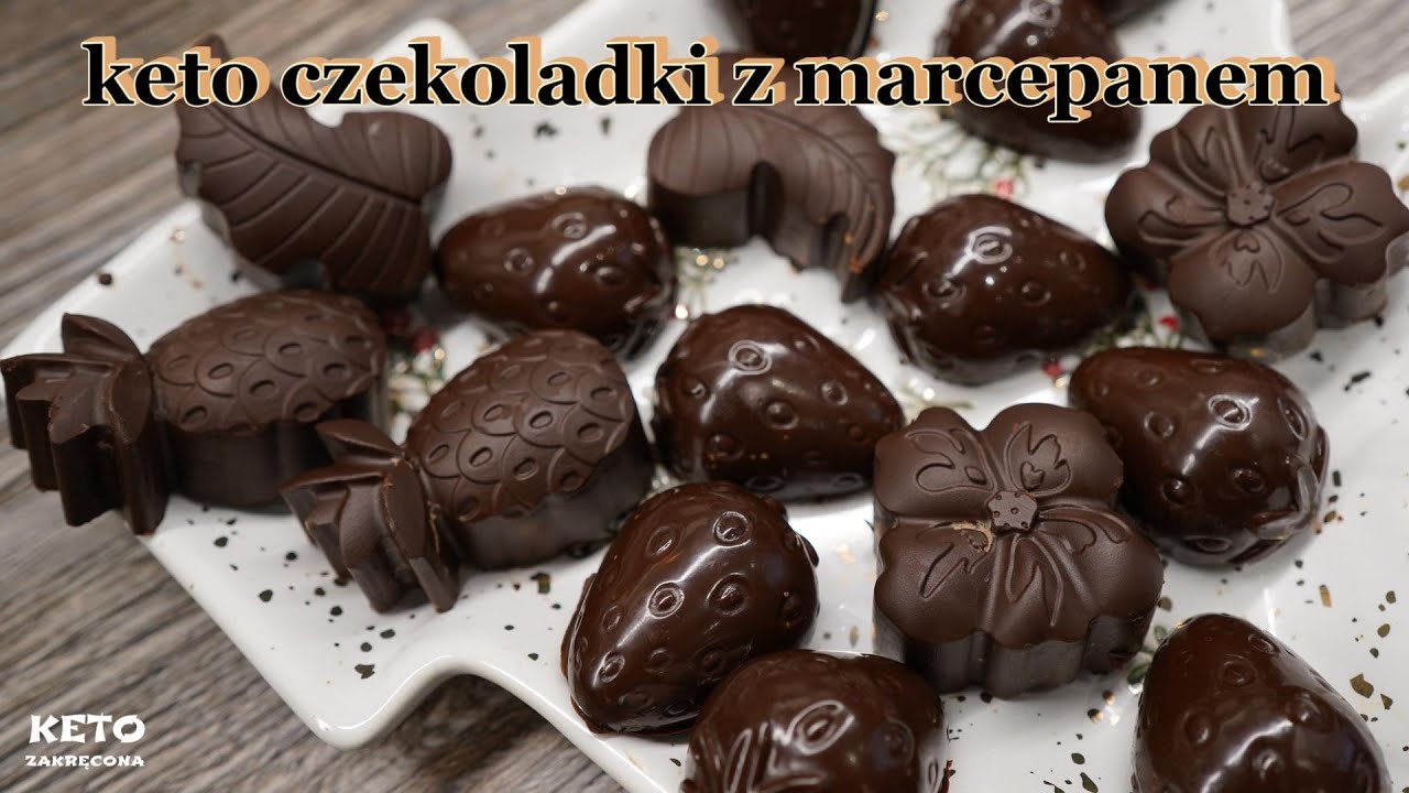 keto czekoladki z marcepanem