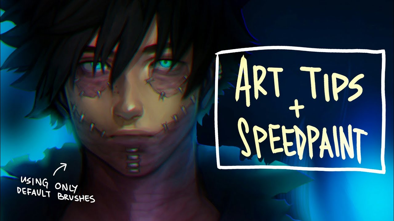 [MediBang Paint Pro] Beginner Art Tips + Speedpaint | Blending Tutorial & Using Default Brushes Only
