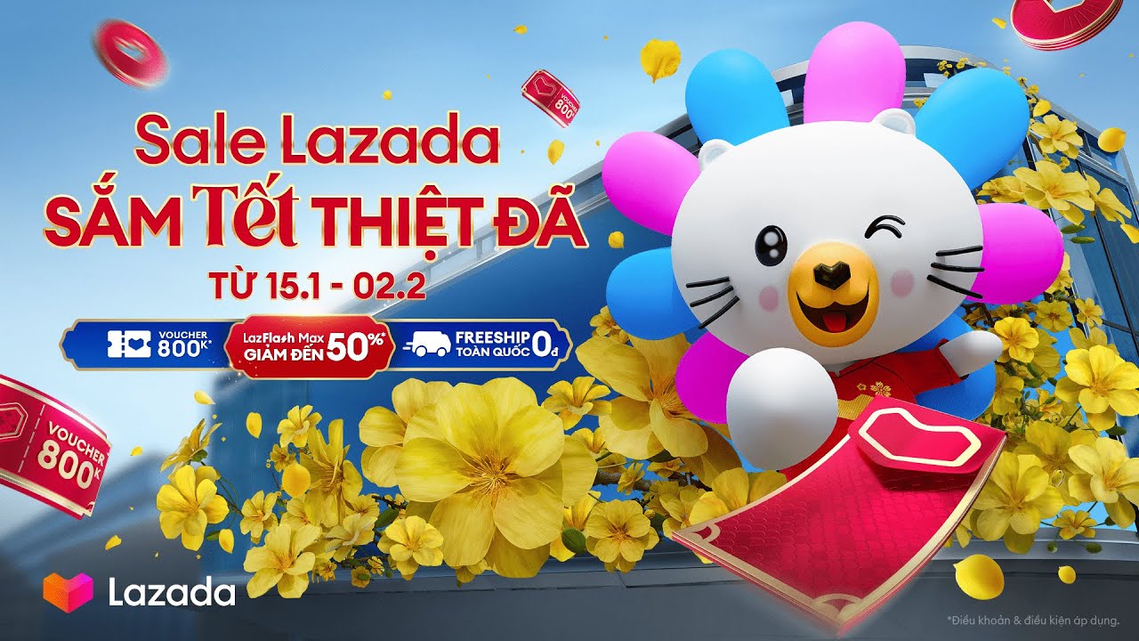 LAZADA SALE TẾT THIỆT ĐÃ 2024