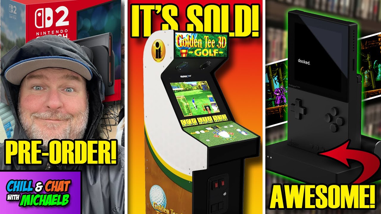 Nintendo Switch 2 Pre-Order, Arcade1Up Golden Tee 3D XL Sold & Analogue Pocket Is Awesome!