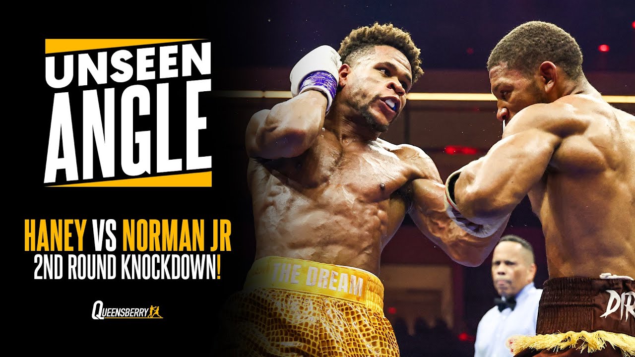 UNSEEN ANGLE: Devin Haney's FLASH 2nd round knockdown against Brian Norman Jr 🔥