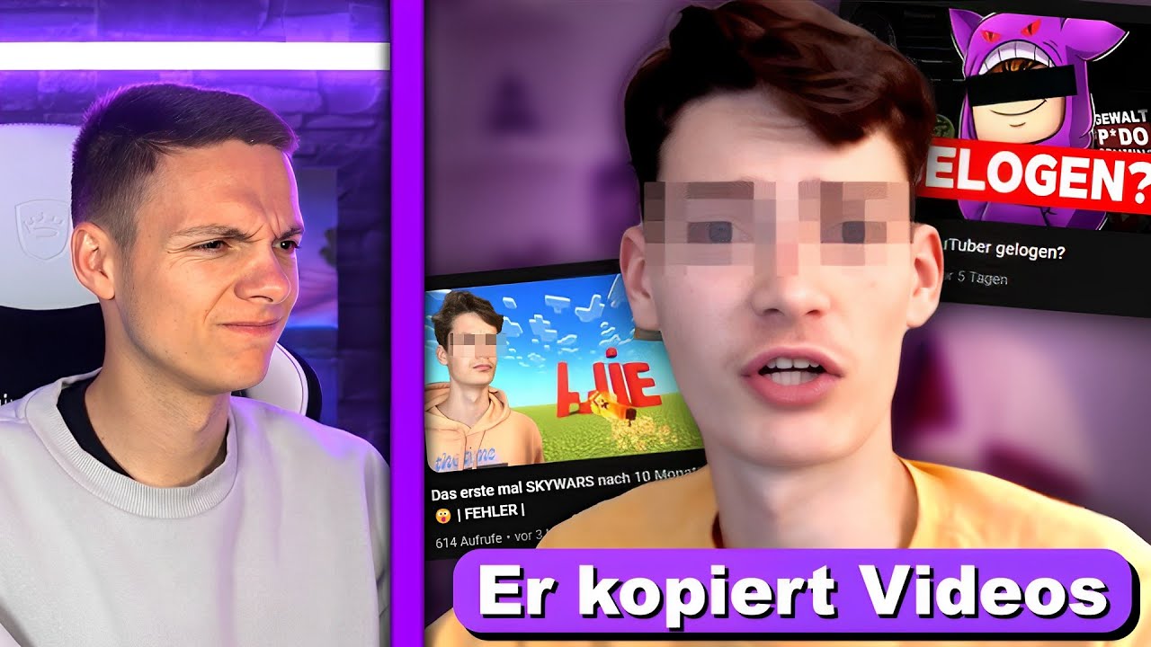 Dreister YouTuber kopiert seine Videos 1 zu 1 & sieht nichts ein