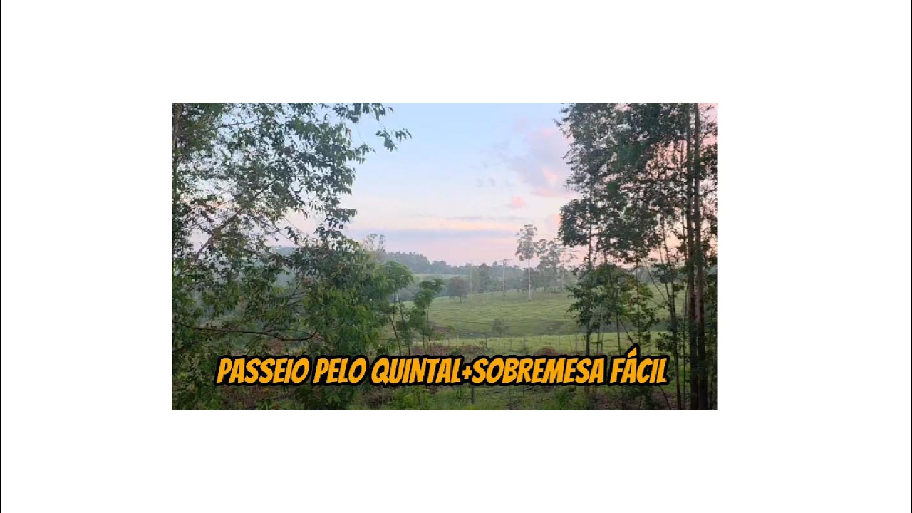 SOBREMESA FÁCIL +PASSEIO PELO QUINTAL