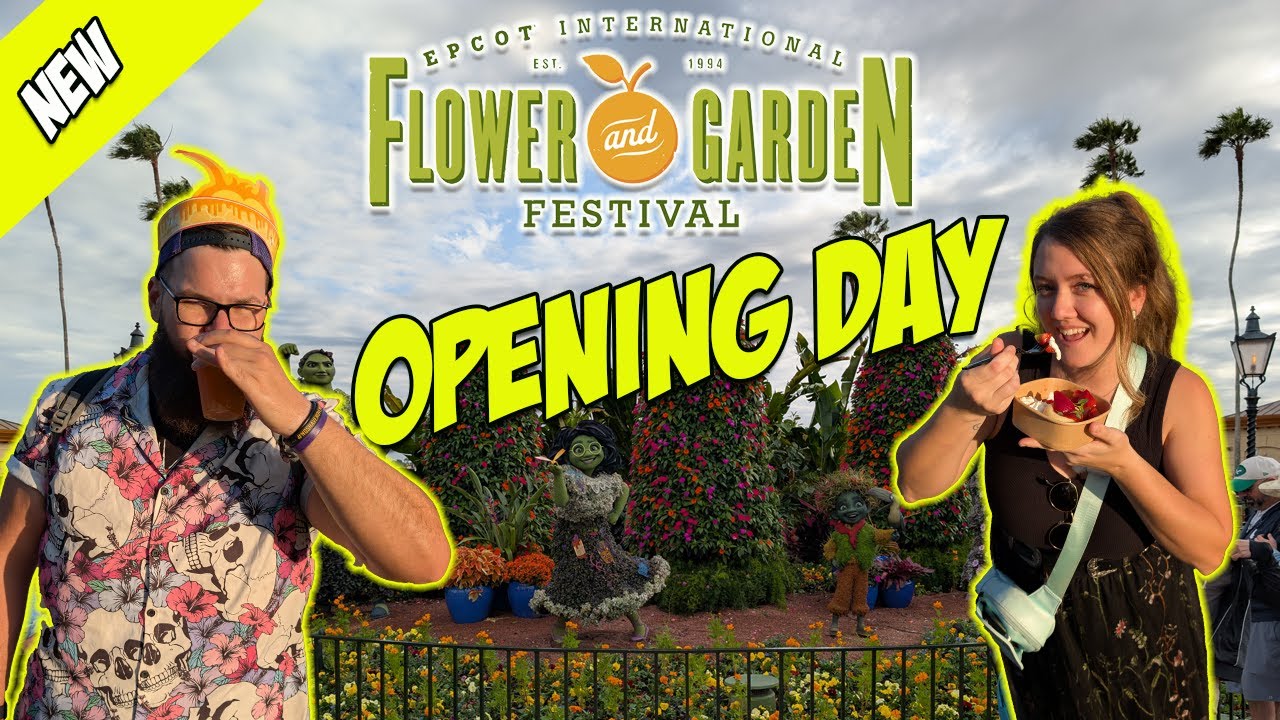 OPENING DAY of Epcots Flower and Garden Festival 2025 | NEW Food and Drinks | Food and Drink Reviews