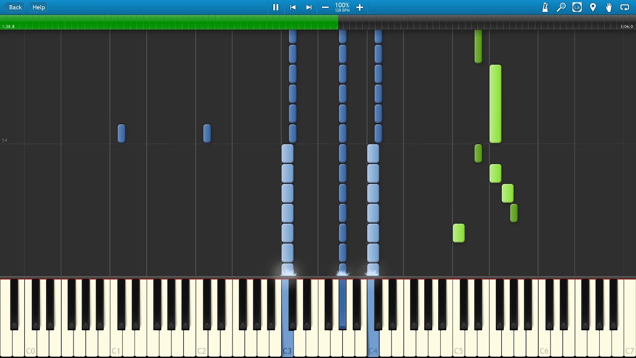 Piano Tiles 2 - The spectre (Synthesia) +MIDI