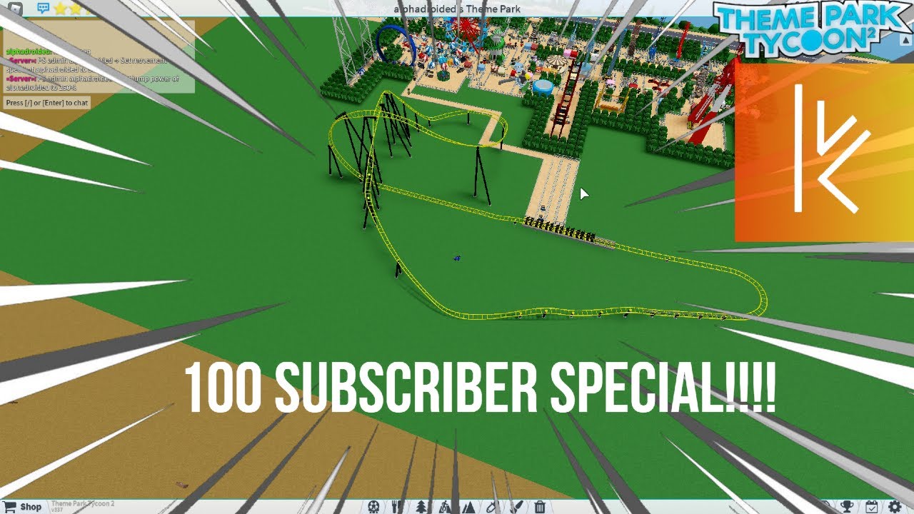 Thank You For The 100 Subscribers [100 Subs Special] | Theme Park Tycoon 2