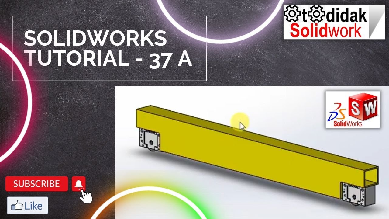Solidworks Tutorial - 37 (How to make End Carriage SWL 3Ton in Solidworks)