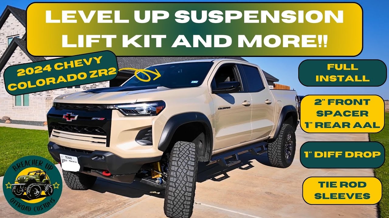 Обновите свой Chevrolet Colorado ZR2 2024 года, установив пакет подвески Ultimate Level Up и мног...