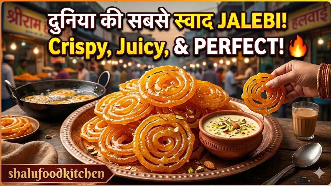 Halwai Style Crispy Jalebi Recipe 😍 | Ghar Par Kurkuri Jalebi Kaise Banaye | Perfect Jalebi