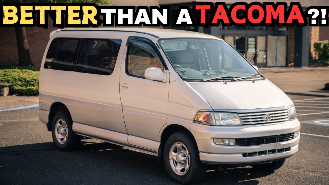 Полноприводный фургон Toyota из Японии! Полезнее Tacoma?! | Toyota Hiace Regius 1998 года, вид с ...