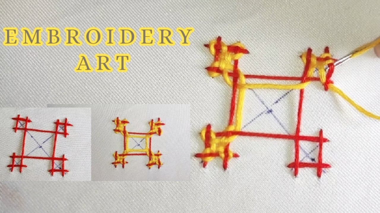 Hand Embroidery Simple,Sindhi Embroidery;Kutch work Easy for Beginners