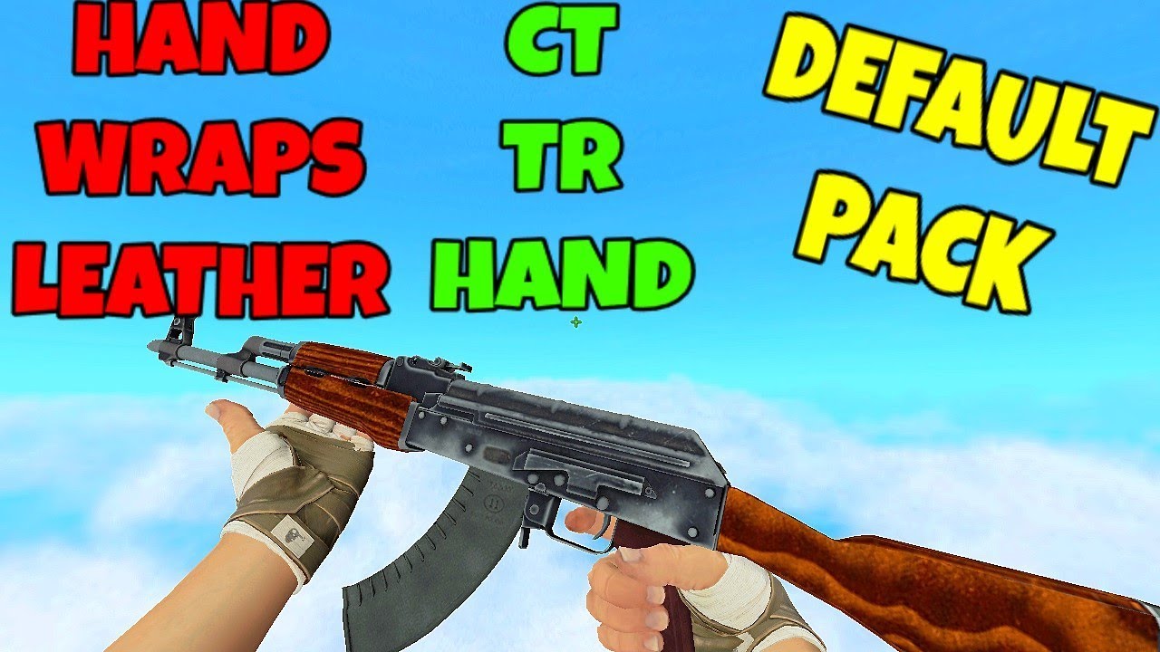 PACK DE ARMAS DE CS GO PARA CS1.6 // HAND WRAPS LEATHER DEFAULT PACK  [CT ARM - TR ARM]