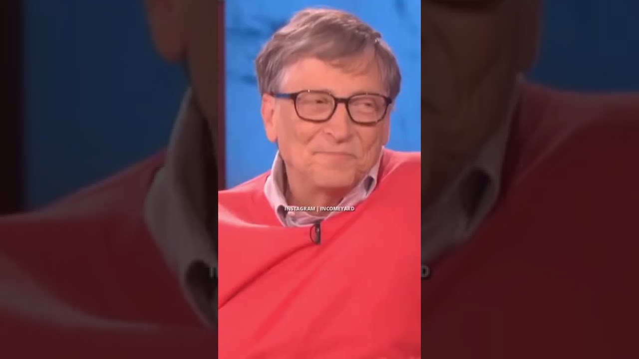Bill gates receiving a Cheque for 20,000$ by Ellen!