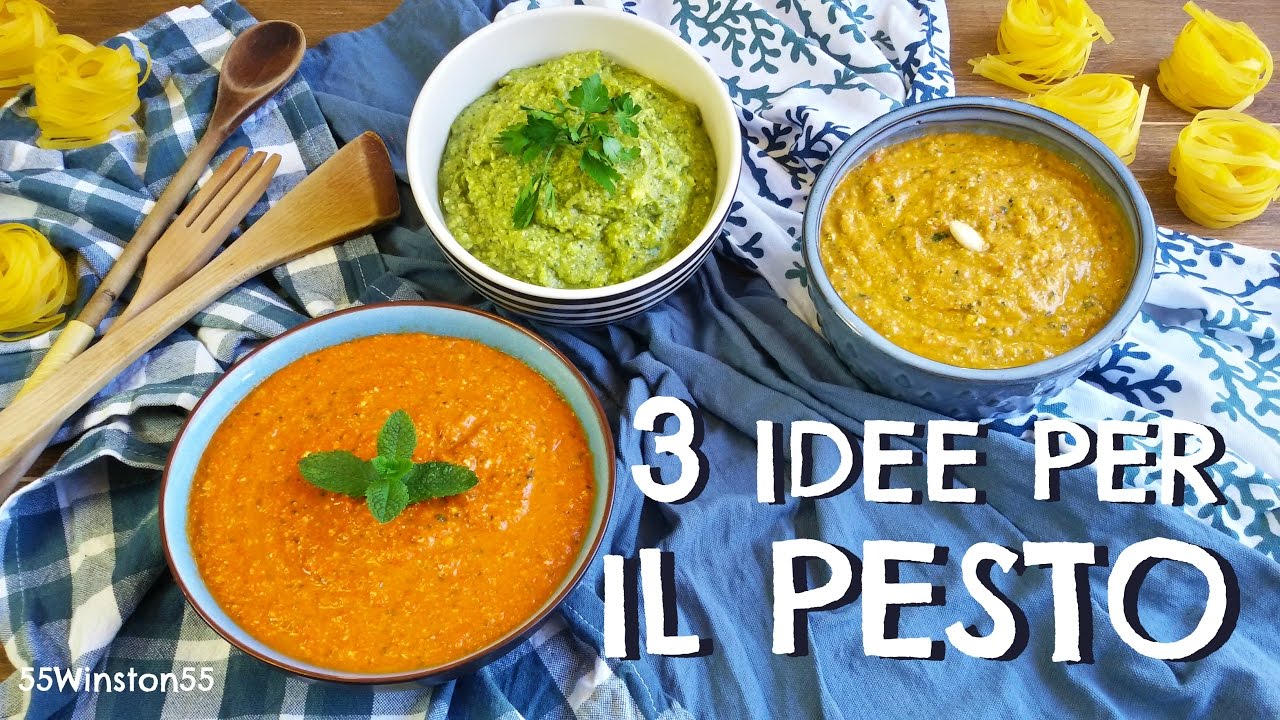 3 Idee per Pesto di Verdure ❤️ Pesto di Peperoni ❤️ Pesto di Zucchine ❤️ Pesto di Pomodorini