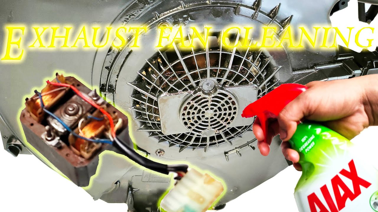 Clean kitchen exhaust fan | house | exhaust motor