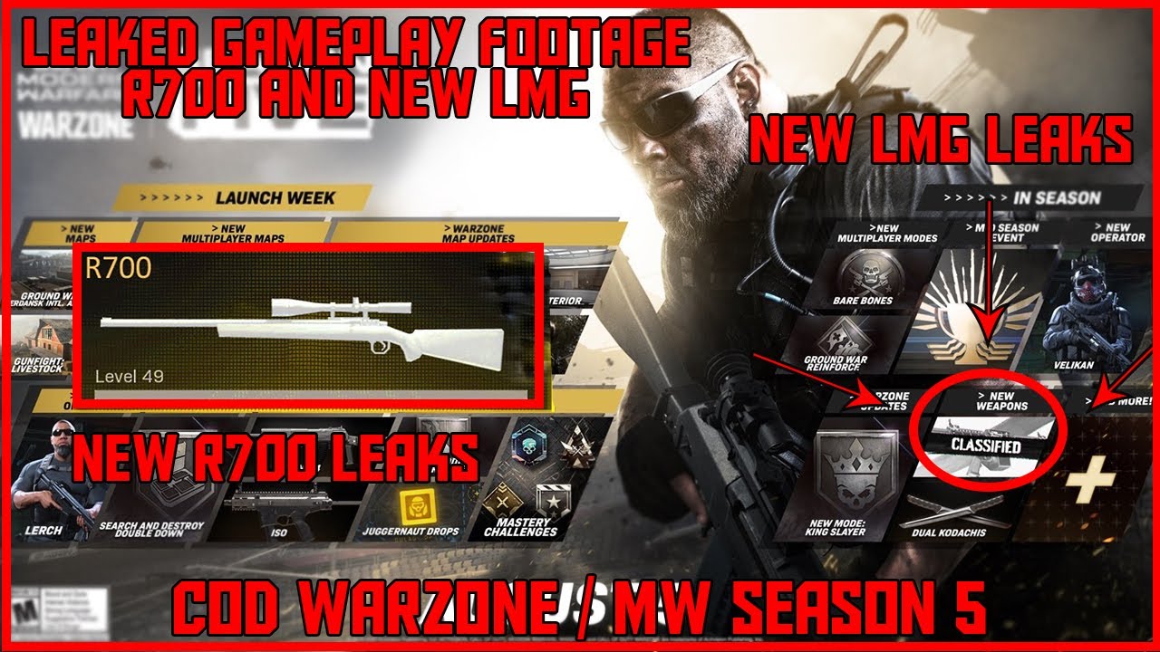 New Leaked Gameplay footage of R700 And New LMG! [Season 5]