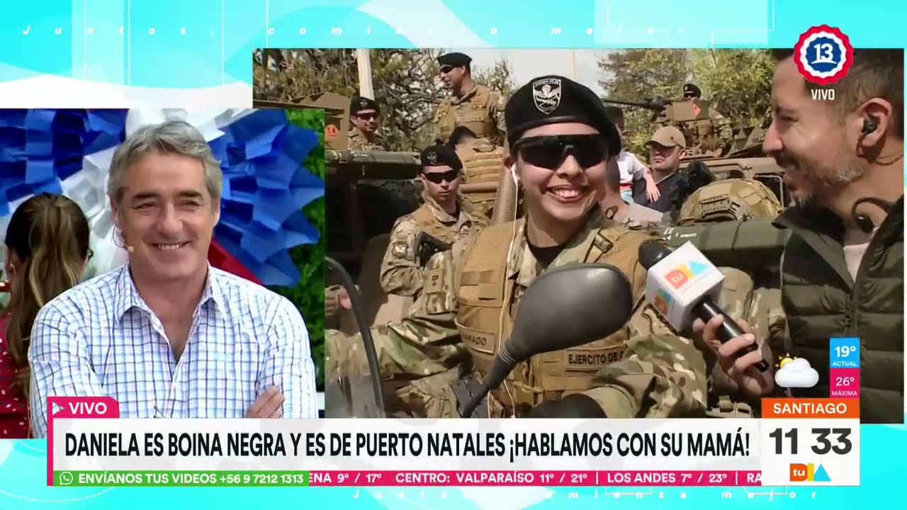 Conozca a Daniela una de las 3 mujeres Boina Negra del Ejército de Chile | Tu Día | Canal 13
