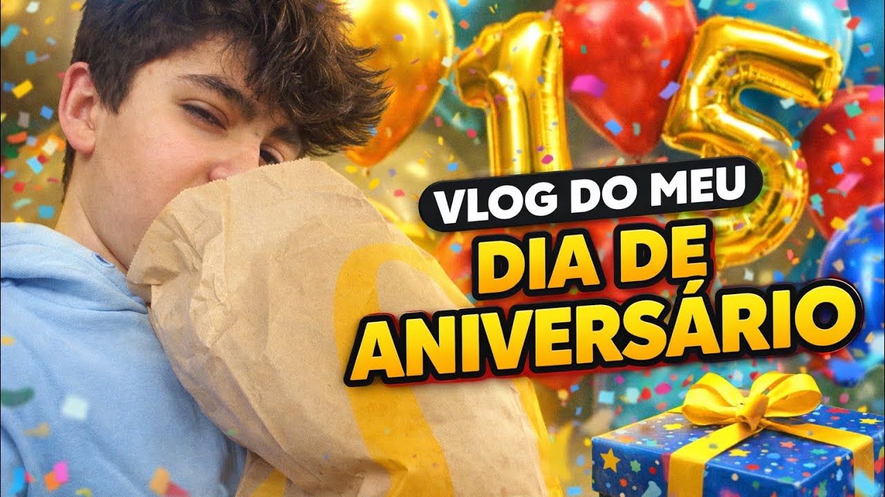 VLOG DO MEU ANIVERSÁRIO 🎉 