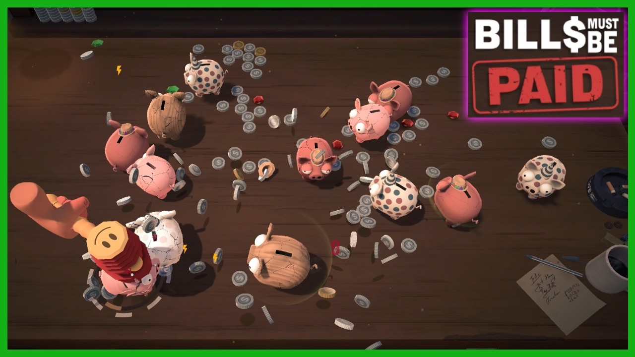 Smash All the Hopping Piggy Banks! | Bills Must Be Paid DEMO | Indie Games | PC