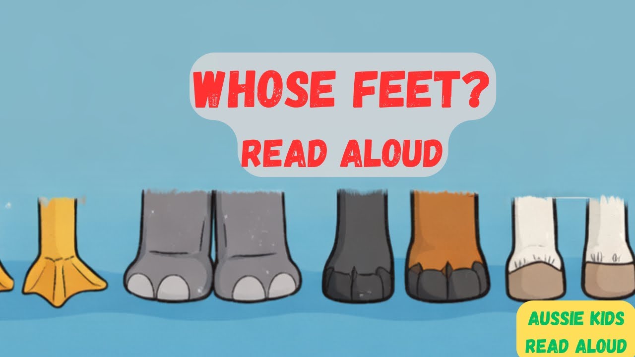 Whose Feet? 🙈 | Aussie Kids Read Aloud 