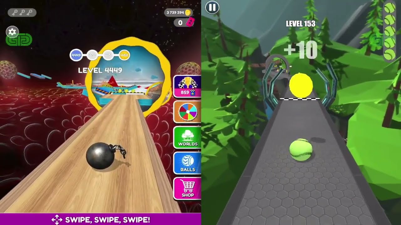 Going Balls Vs Sky Rolling Ball 3D, Rolling Ball Sky Escape, Juice Run, Ball Run 2048 Zaib Gamer