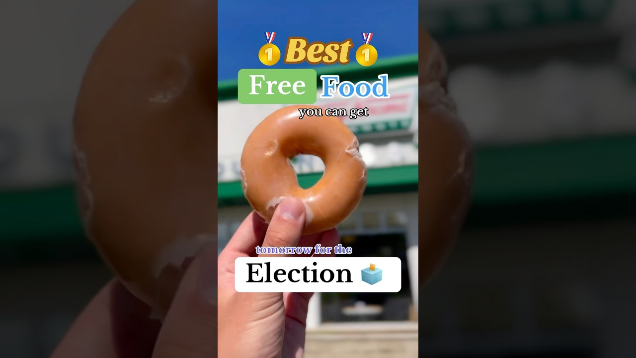 Free Food for the Election! 🗳️💰🇺🇸#election #freebies #fastfood