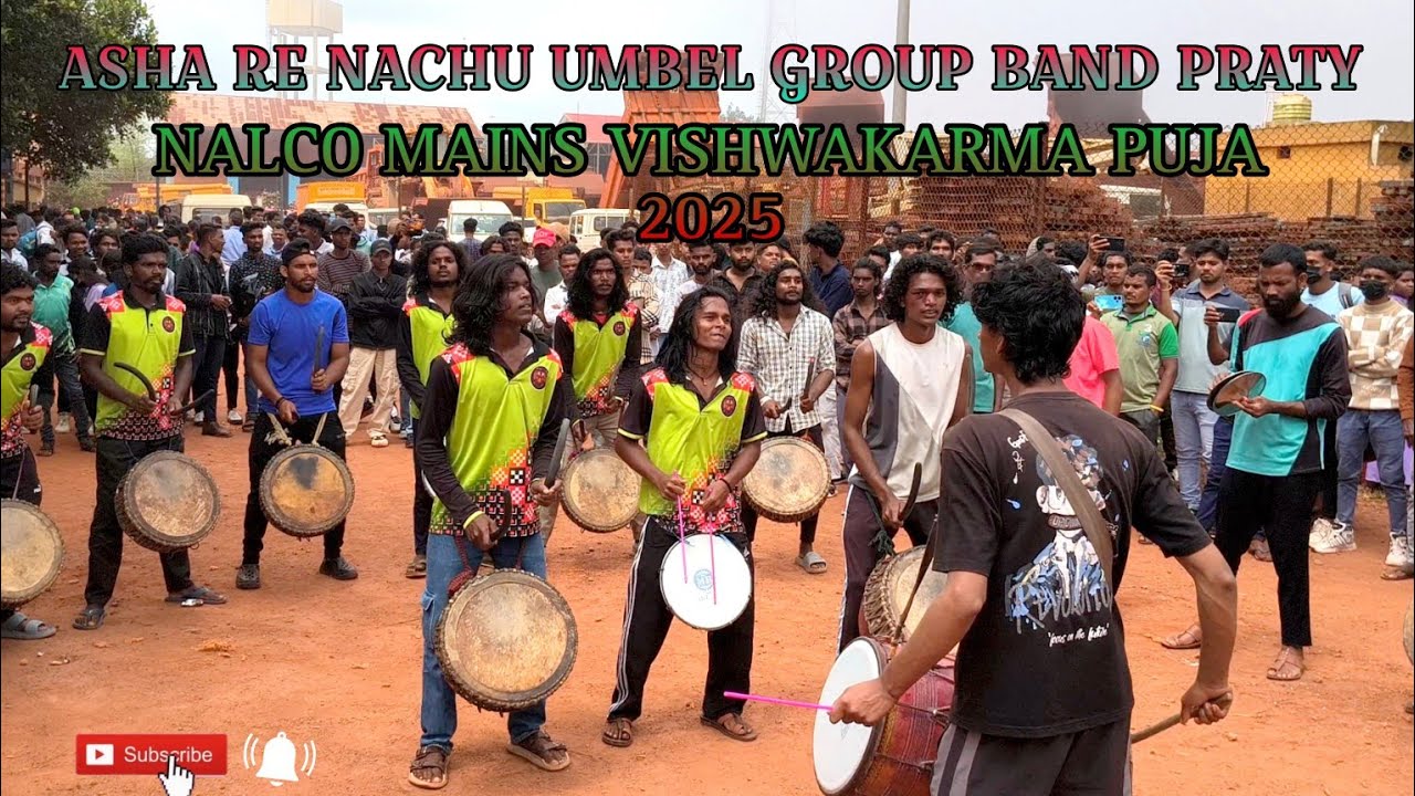 ASHA RE NACHU UMBEL GROUP BAND PARTY|| NALCO MAINS VISHWAKARMA PUJA 2025#mohanvloger07 