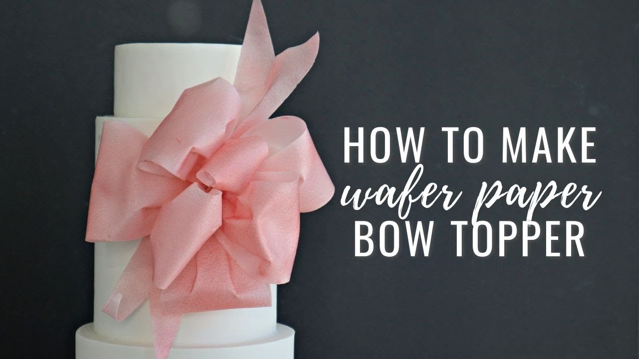 Can you put wafer paper in the fridge? And how to make wafer paper bow cake topper