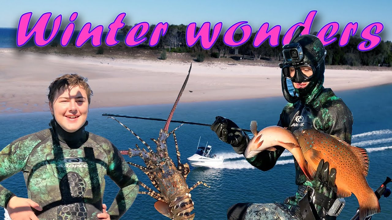 Hervey bay/ Elliot heads winter diving, death of a gopro, Coral Trout double. sand crabs