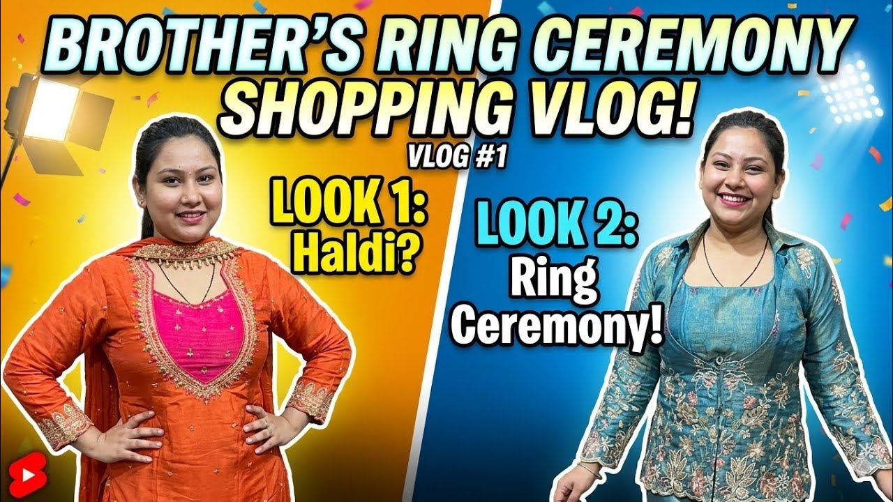 My first shopping vlog 🛍️🤩|| Ring ceremony shopping done ✅|| first vlog 