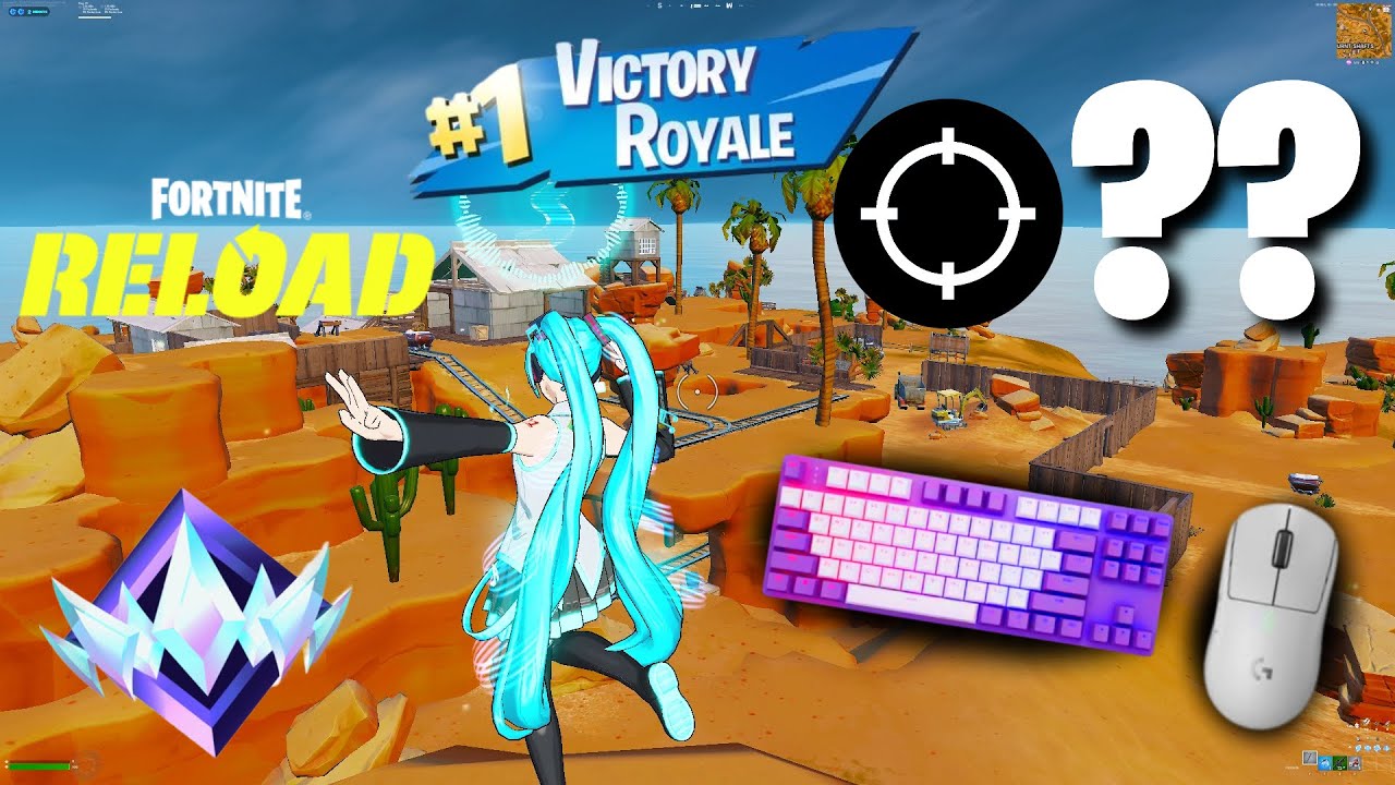 Hatsune Miku Fortnite Gameplay |  OG Fortnite Reload RANKED | Keyboard & Mouse ASMR | New update