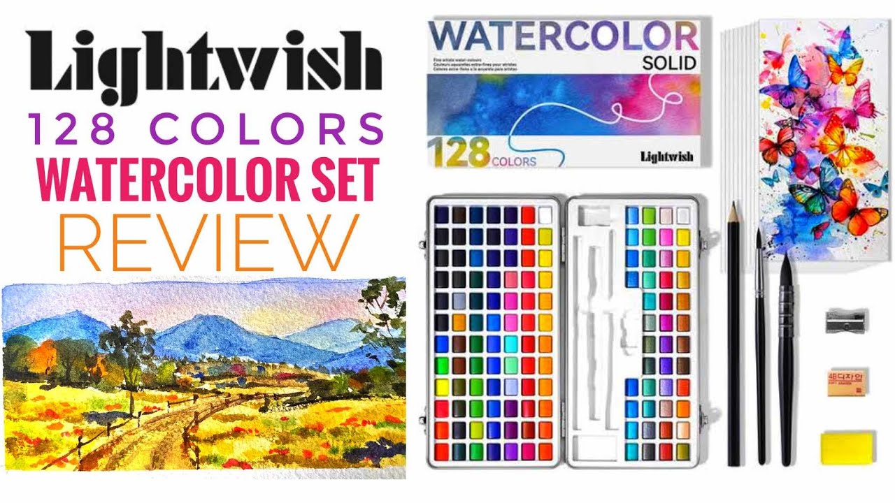 The Biggest Watercolor Set! 128 Colors by Lightwish Review