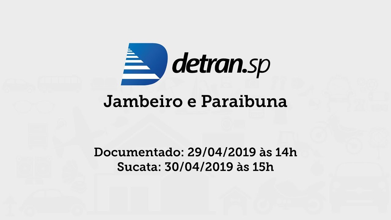 Leil&atilde;o de Ve&iacute;culos do Detran de Jambeiro e Paraibuna