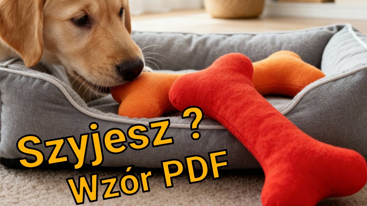 Uszyj zabawkę dla psa - jak szyć na maszynie ? Wzór PDF