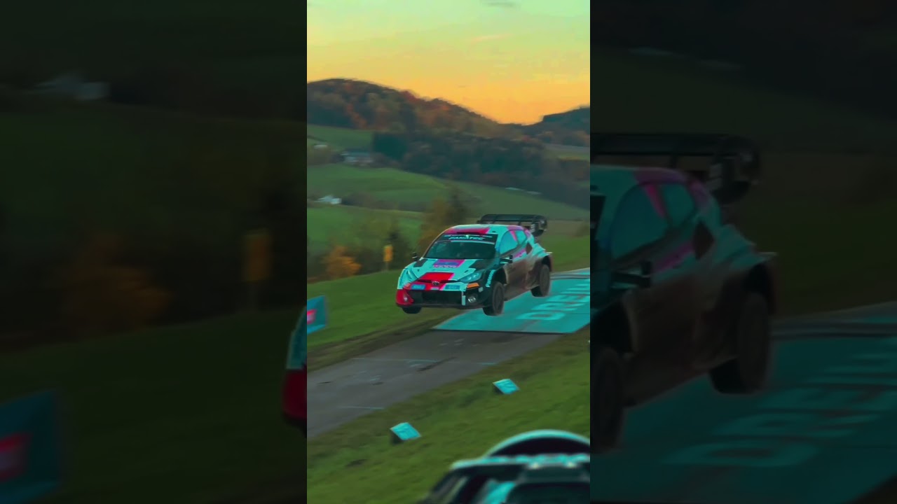 WRC - CER 2023 - S&eacute;bastien Ogier - Jump #rally #rallycar #wrc #wrc23 #toyota #fast #fastcar #fyp