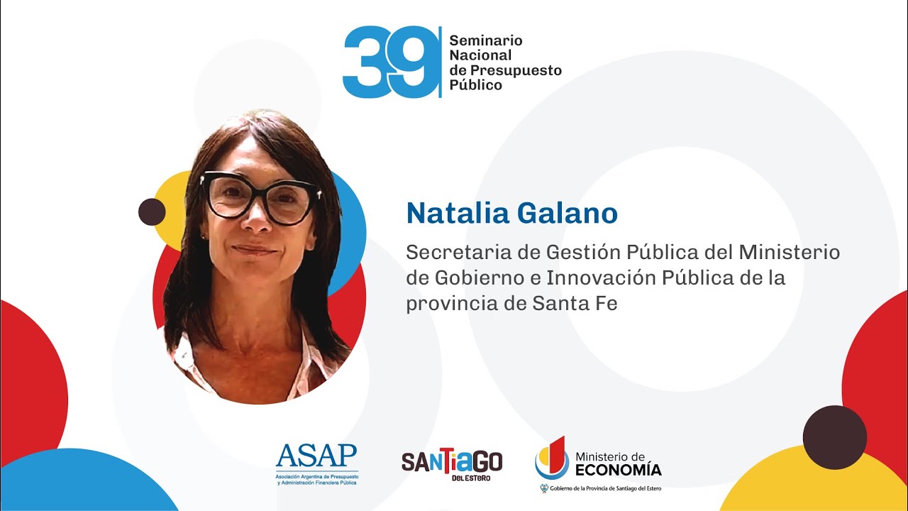 Natalia Galano - 39° Seminario Nacional de Presupuesto Público