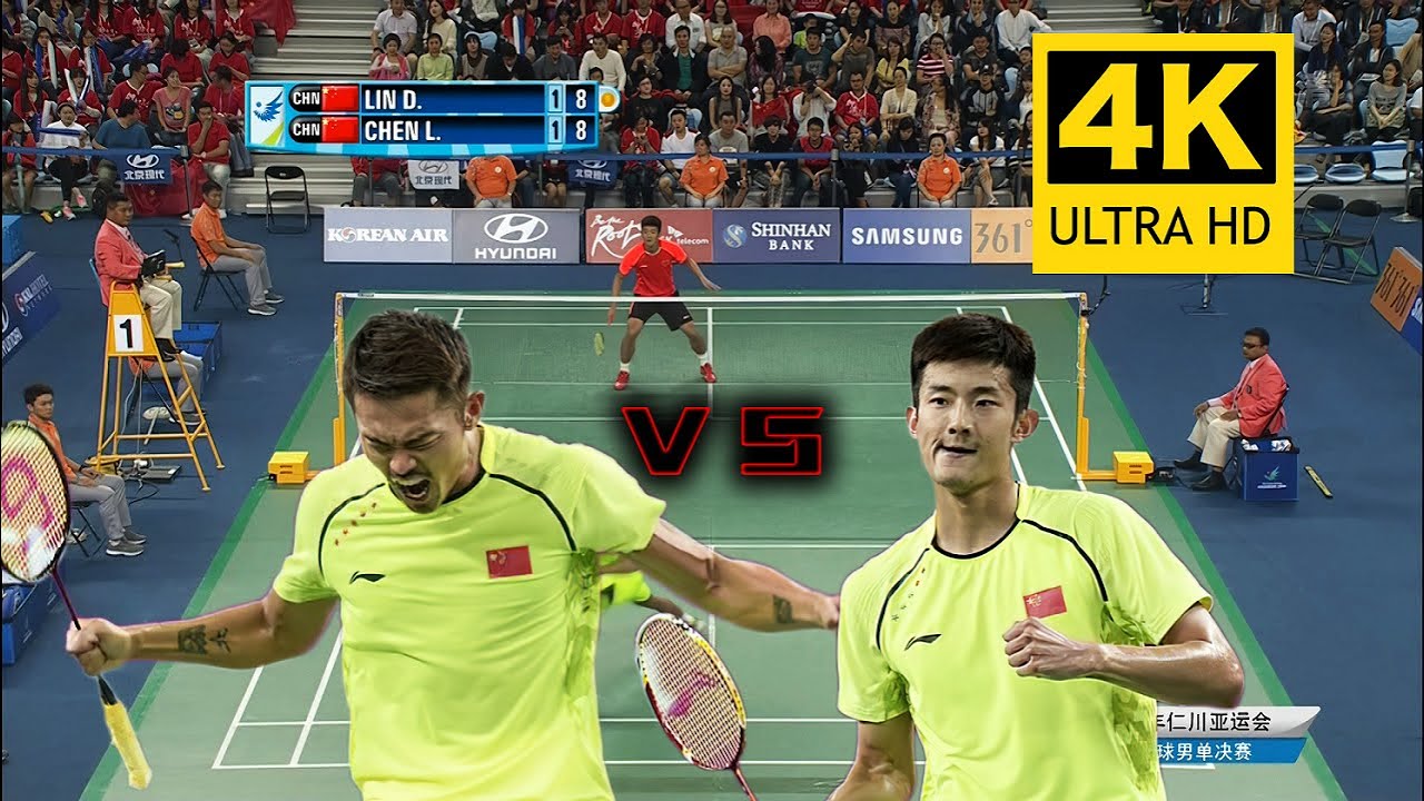 [4K50FPS] Lin Dan vs Chen Long - Asian Games 2014 | Full HD - Highlights