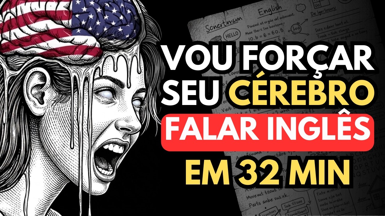 🤯🗽 Me dê SÓ 32 minutos, e vou te ensinar a PENSAR em INGLÊS! AULA COMPLETA [INICIANTE]