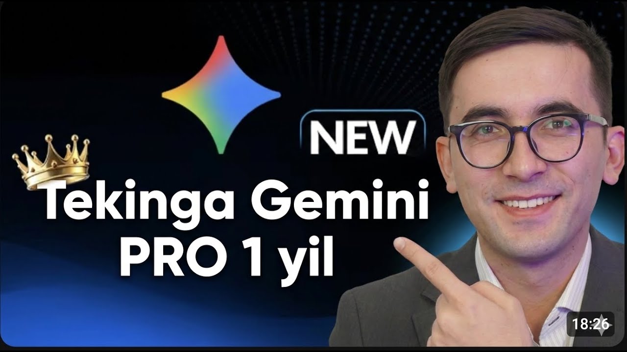 Gemini Pro ni 1 yilga tekinga olish
