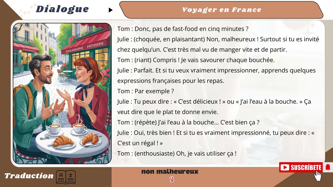 🎥 Apprenez le Français avec des Dialogues || Dialogue :  Voyager en france
