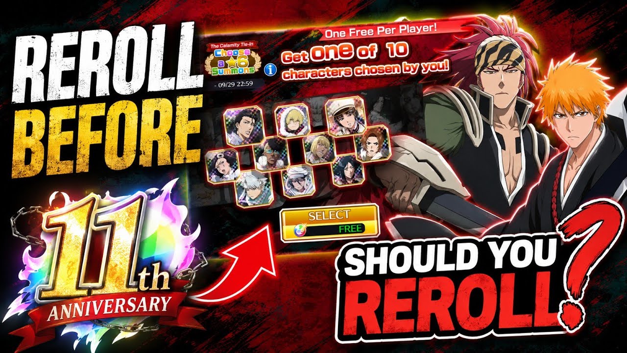 BLEACH Brave Souls: Гайд по рероллу 2026! Стоит ли делать реролл до 11-й годовщины?