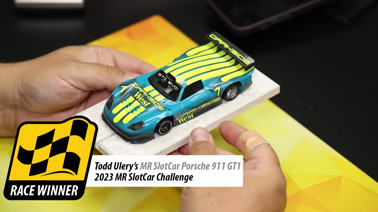 Race Winner - Todd Ulery's 2023 MR SlotCar Challenge - Porsche 911 GT1