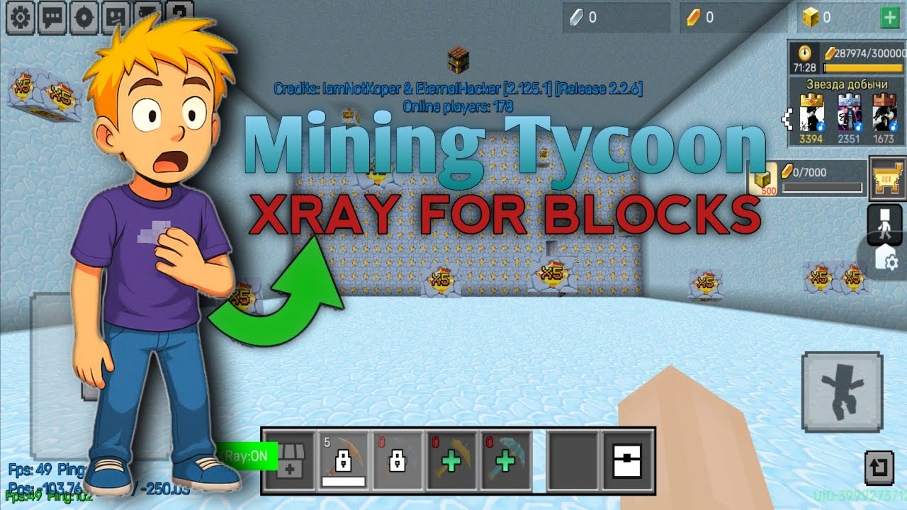 Blockman Go New v2.125.1- Admin Panel 2.2.6 For Xray  Blocks, Infinite Crystal Farming