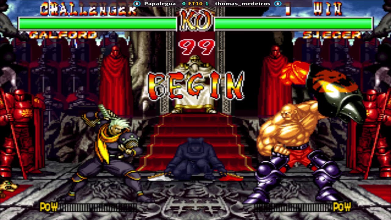 Samurai Shodown II Papalegua (BR) Vs thomas_medeiros (BR) || Play Date 27 Aug 25