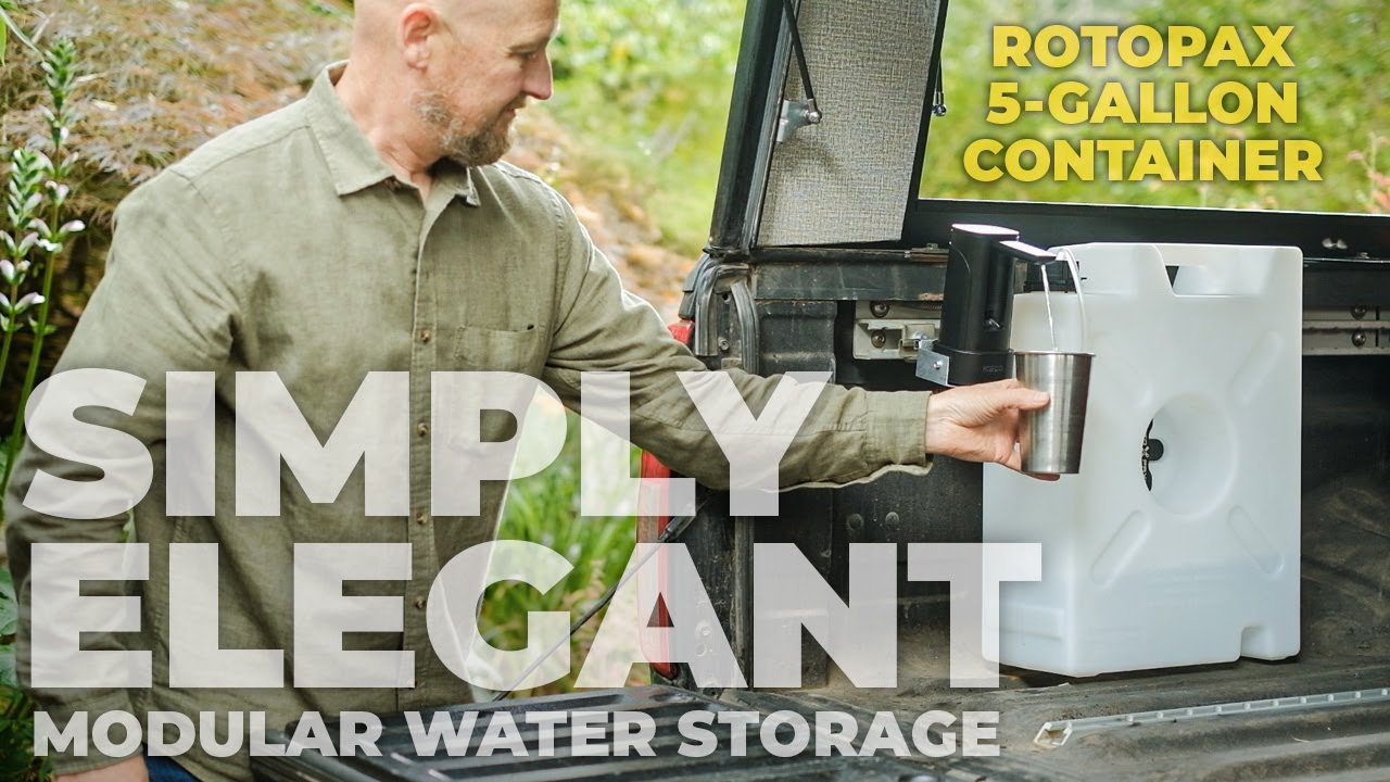 NOT sponsored: New 5-gallon Rotopax water jug is the perfect solution for my modular camper build
